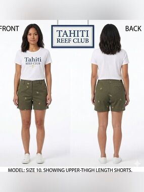 Tahiti Reef Club Pineapple Theme Shorts 10